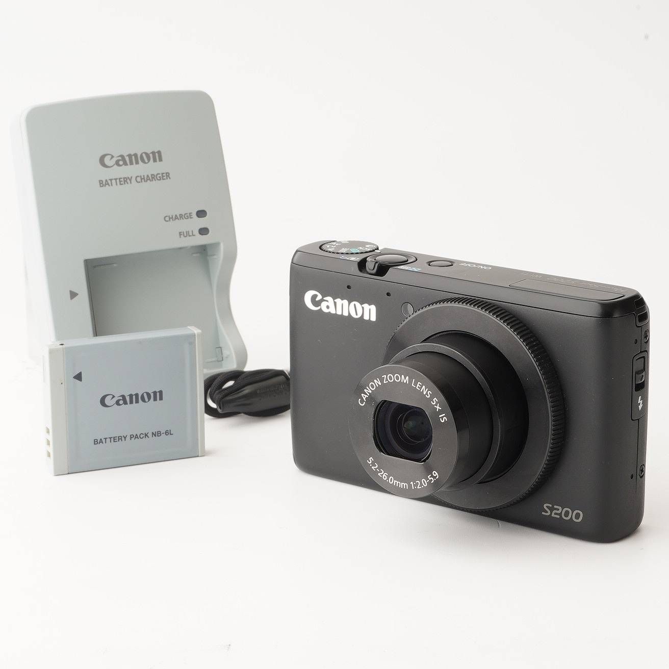 キヤノン Canon PowerShot S200 ブラック コンパクトデジタルカメラ