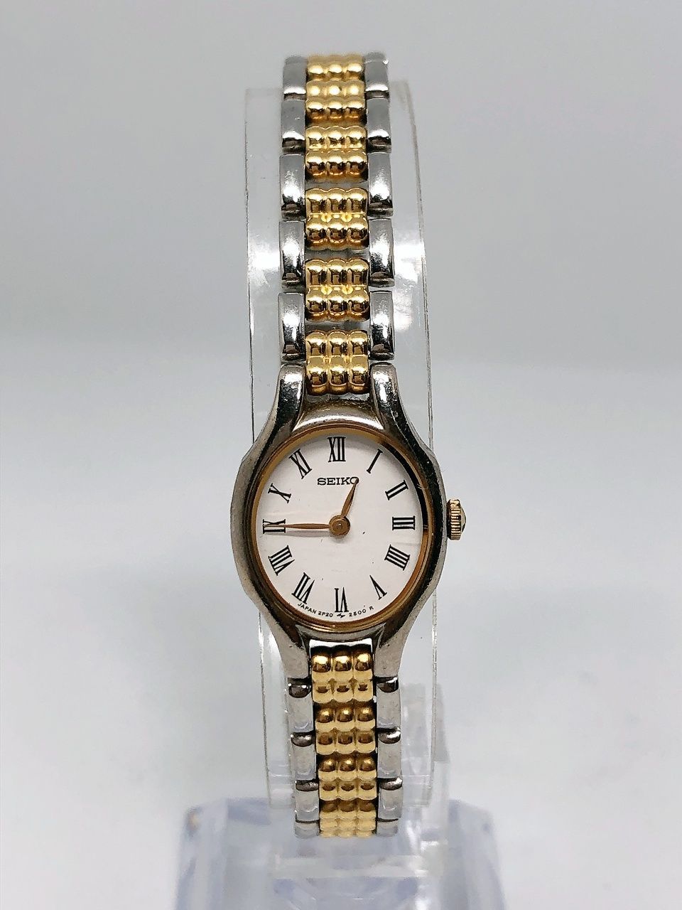 SEIKO セイコー 2P20-6220 R0 文字盤 ホワイト 2針 オーバル 楕円形