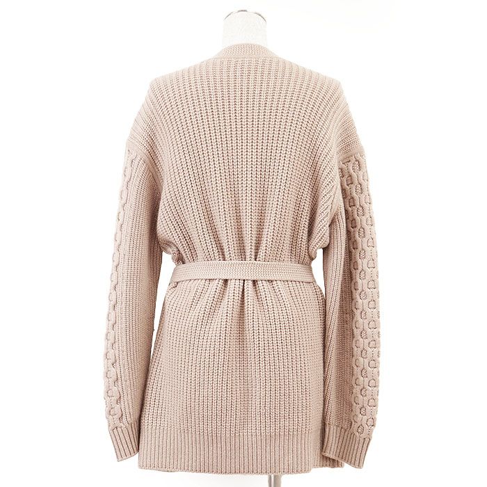 極美品】HERMES エルメス ロングカーディガン ツイルレーヌ シルク