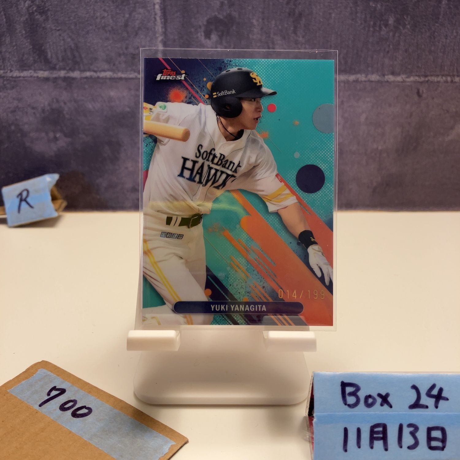 Fukuoka SoftBank Hawks Yuki Yanagita EPOCH Autograph Card
