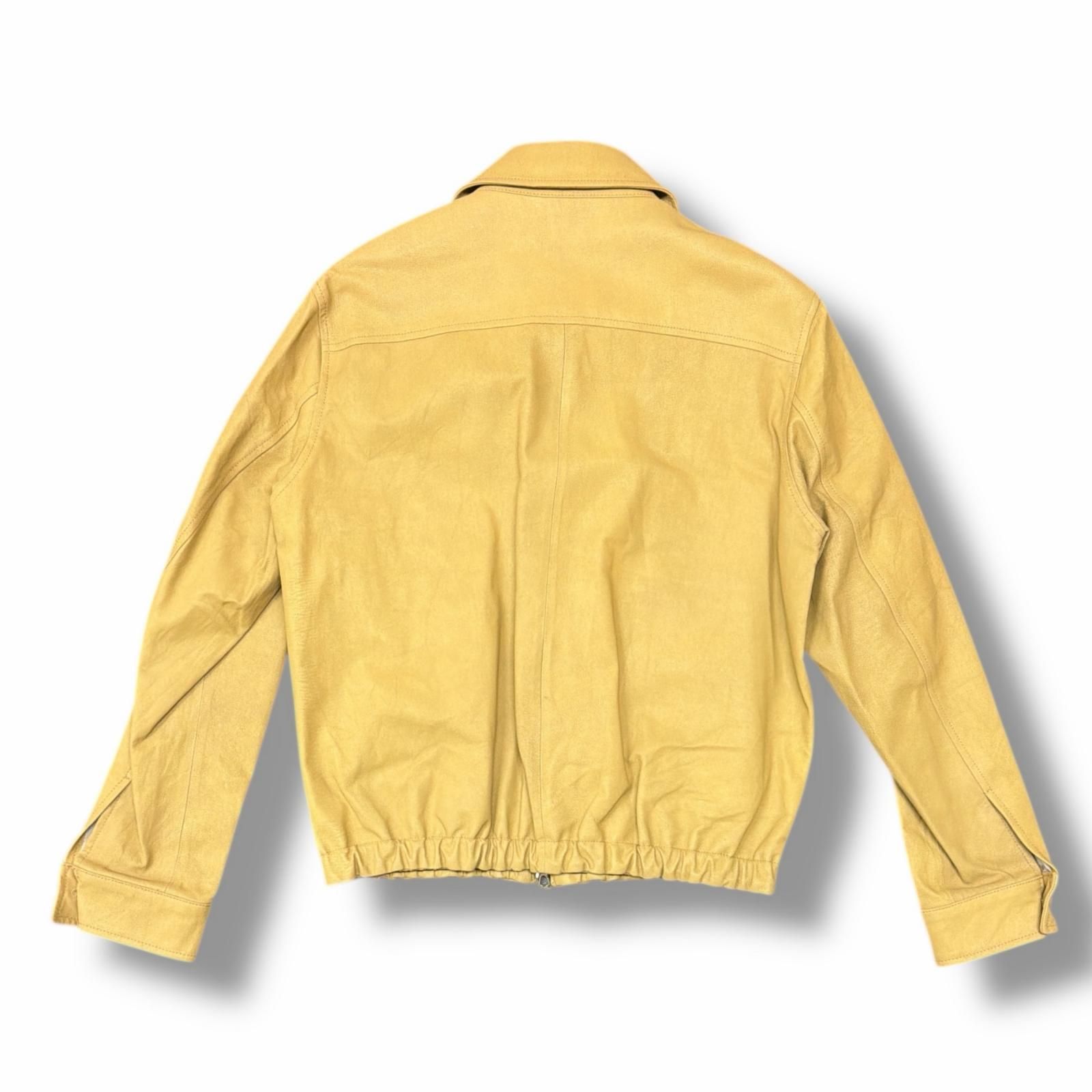 参考上代107800円 未使用 YOKE 25SS LEATHER ZIP BLOUSON レザージップ 