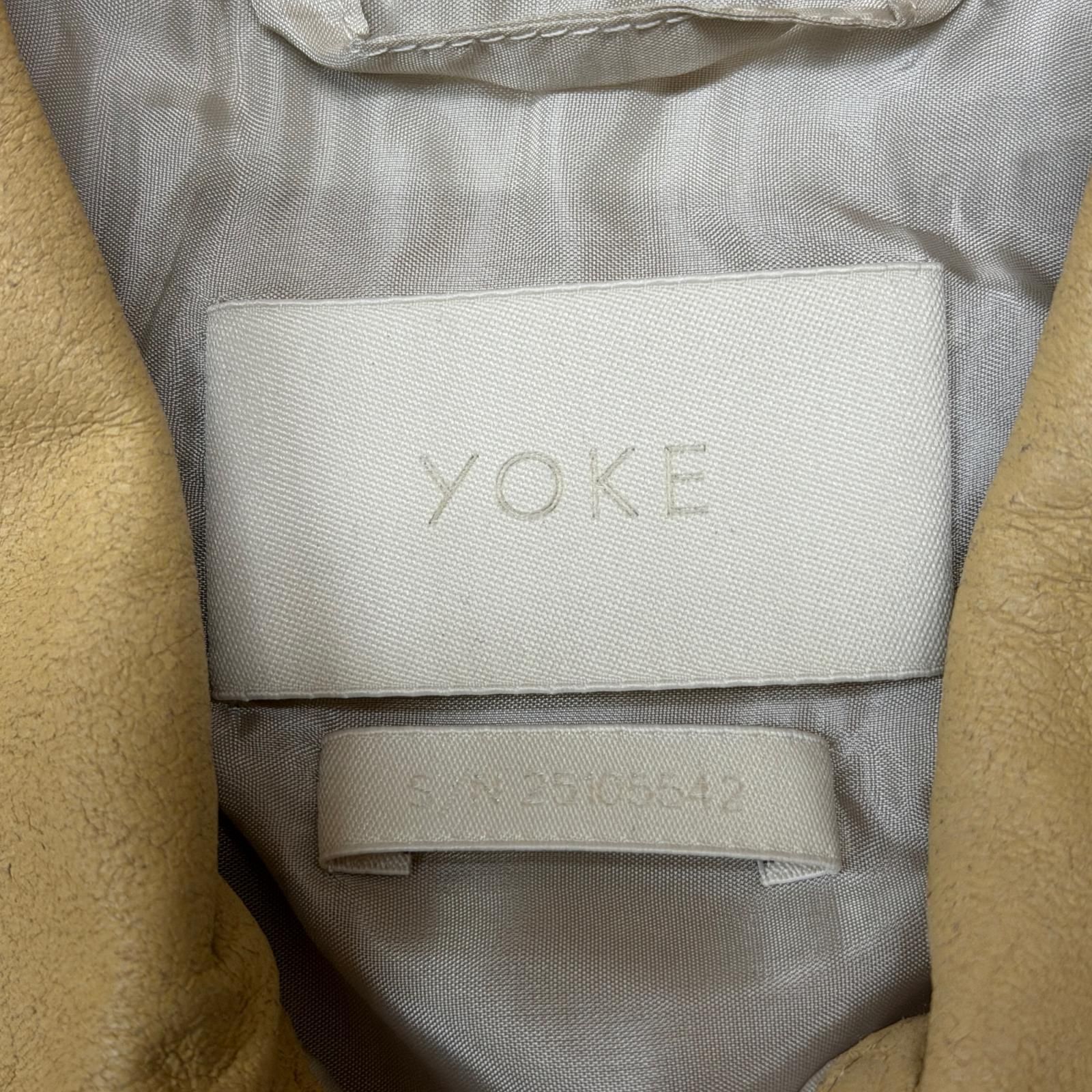 参考上代107800円 未使用 YOKE 25SS LEATHER ZIP BLOUSON レザージップ 
