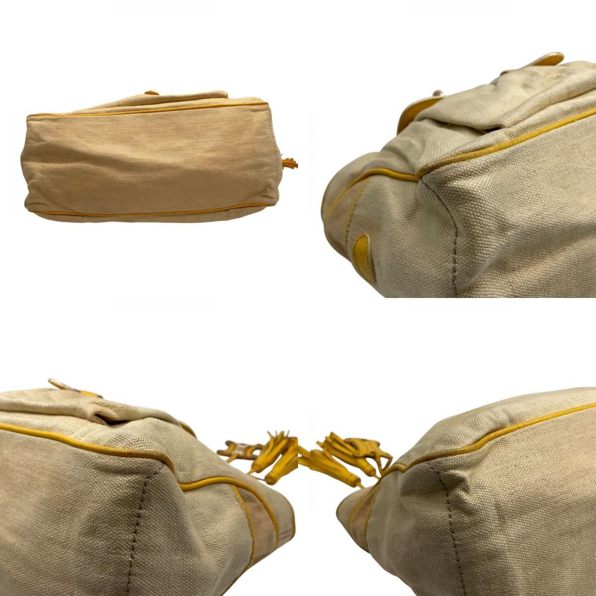 CELINE セリーヌ ブギーバッグ ハンドバッグ キャンバス レザー  