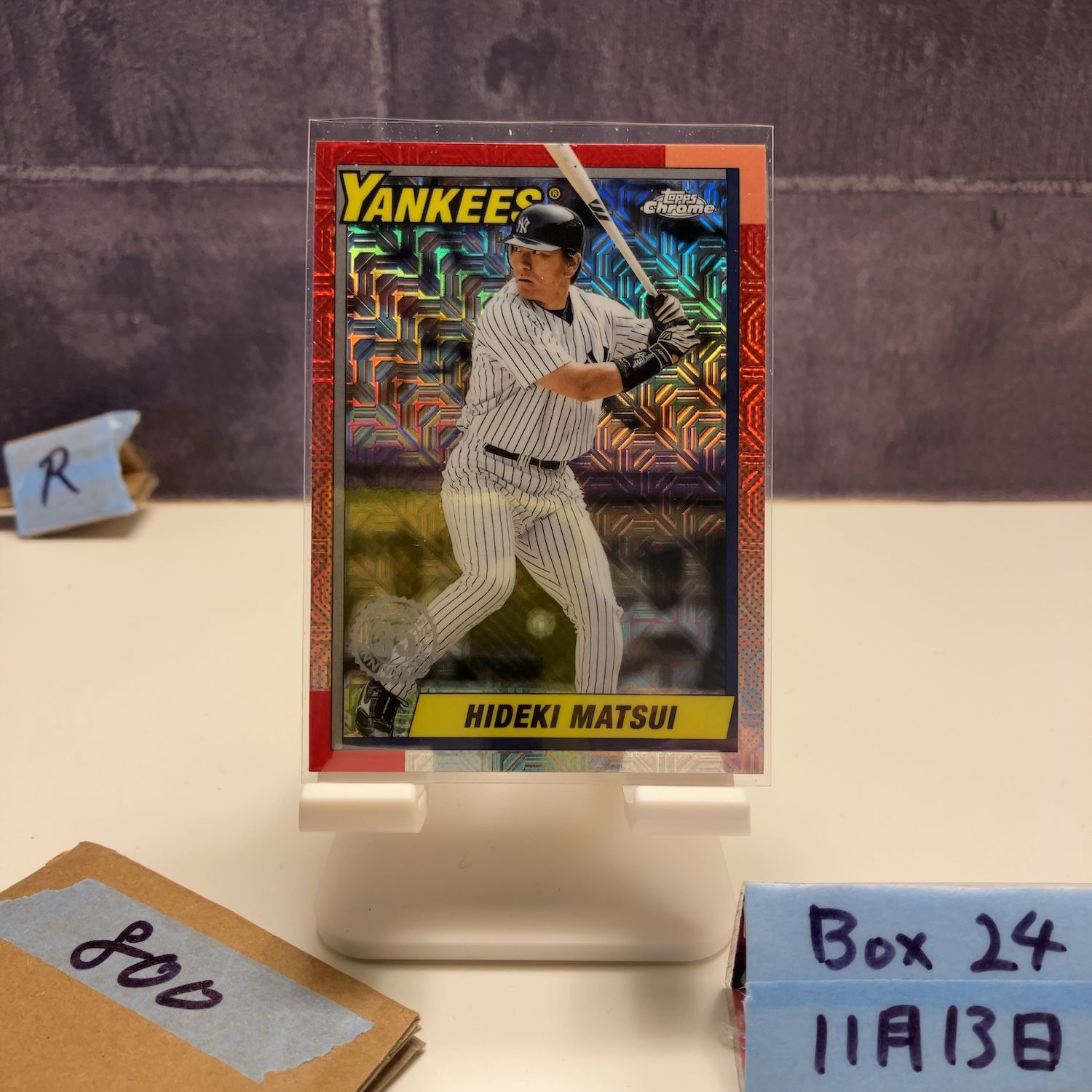 2024 Topps Chrome 松井秀喜 Hideki Matsui ニューヨークヤンキース