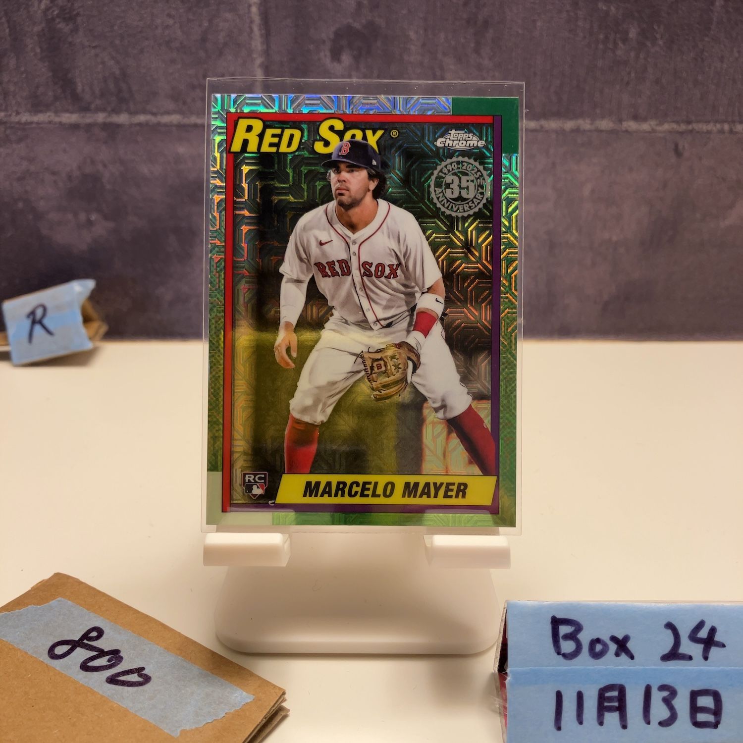 2024 Topps Chrome Marcelo Mayer Boston Red Sox 35th Anniversary 