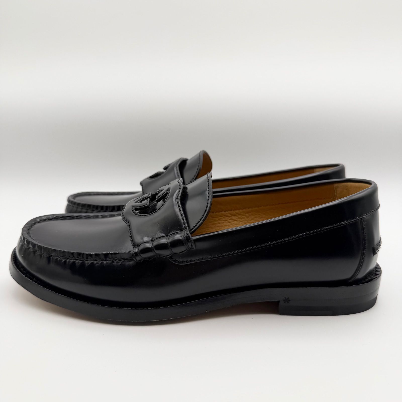 未使用】GUCCI インターロッキングG ローファー ブラック - メルカリ