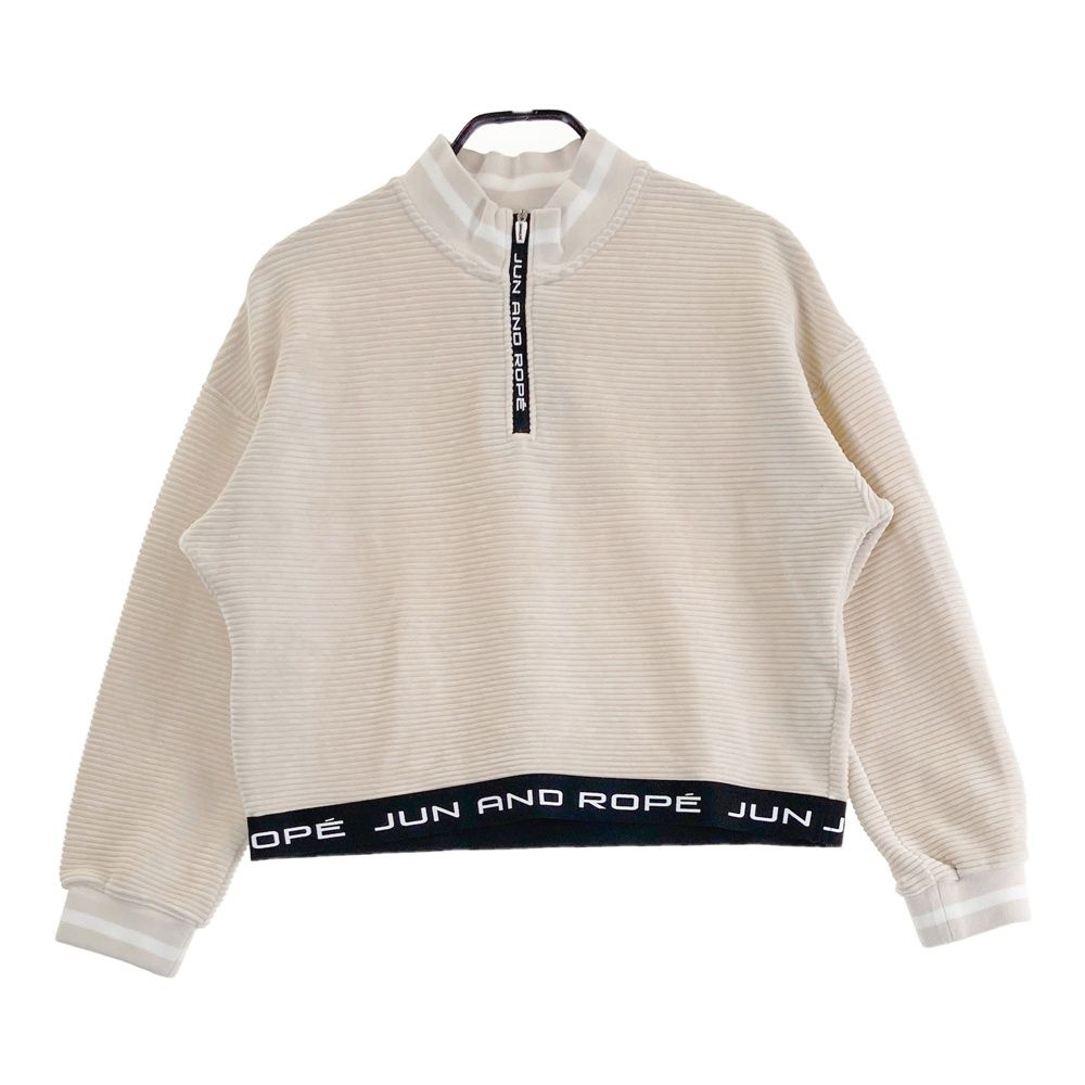 サイズ：L JUN&ROPE ジュン アンド ロペ ハーフジップ 長袖 スウェット