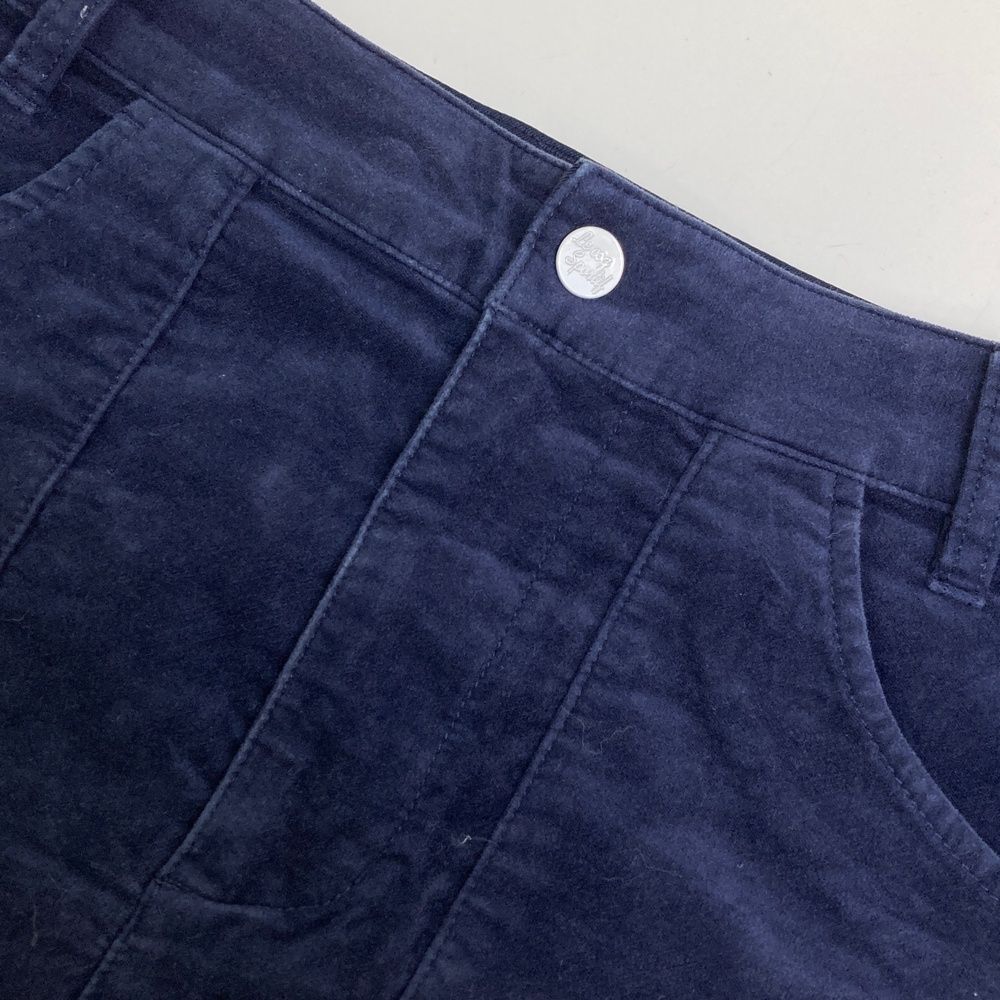 サイズ：9 LE COQ GOLF ルコックゴルフ ベロア スカート ネイビー系