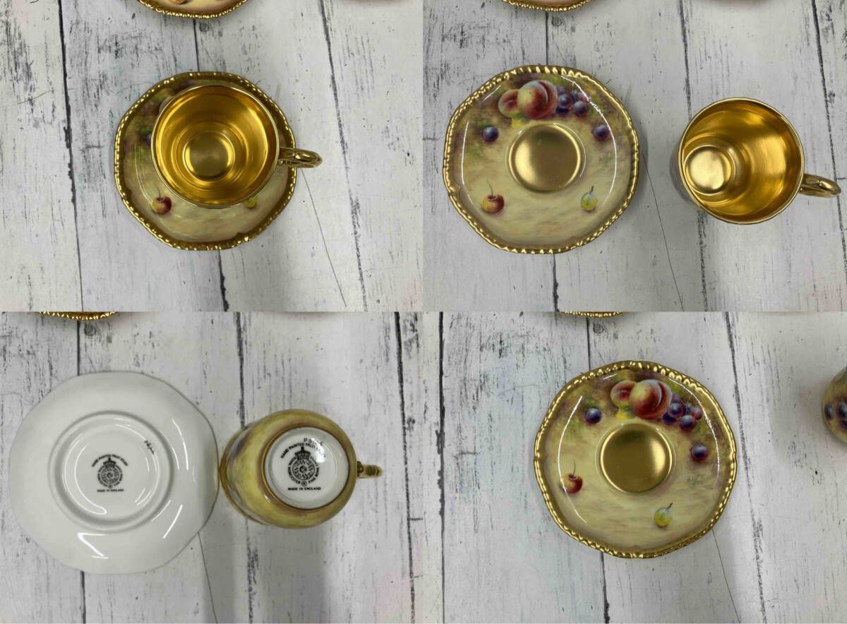 ROYAL WORCESTER ロイヤルウースター カップ&ソーサー ペインテッド