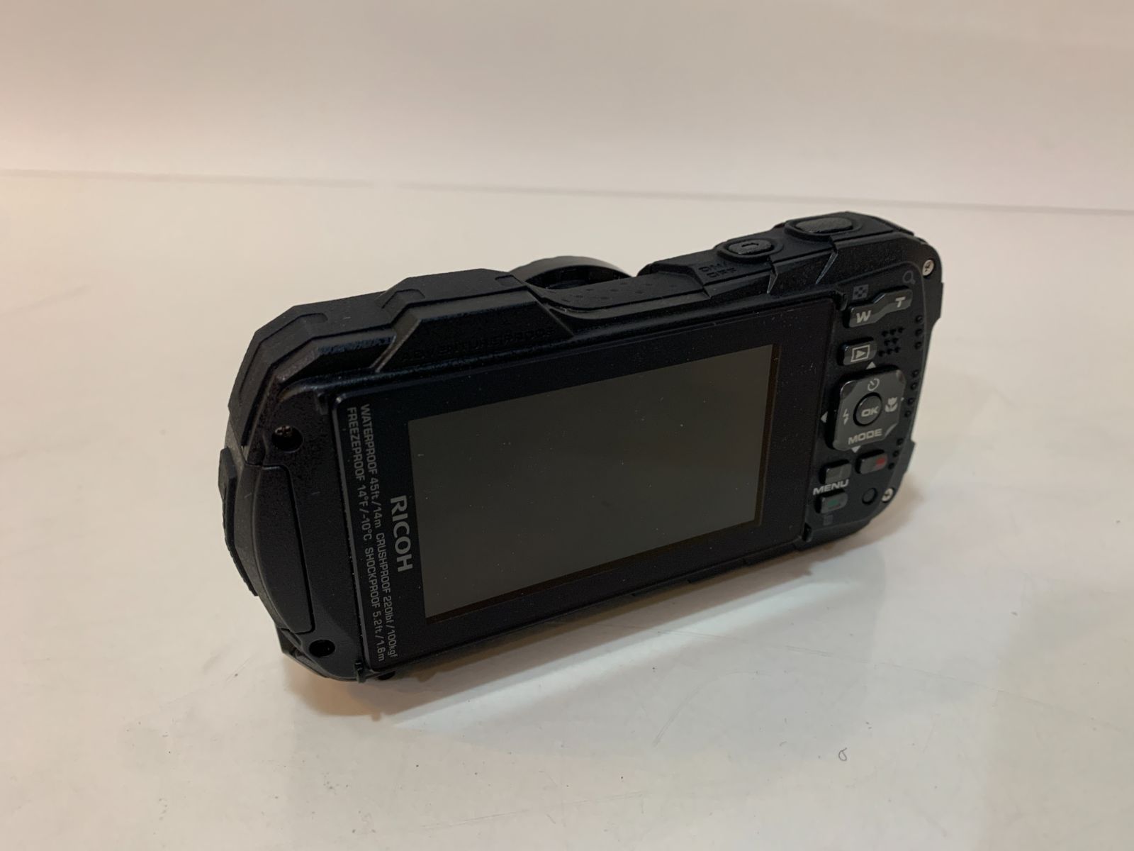 RICOH 防水デジタルカメラ RICOH WG-40 ブラック 防水14m耐ショック1.6