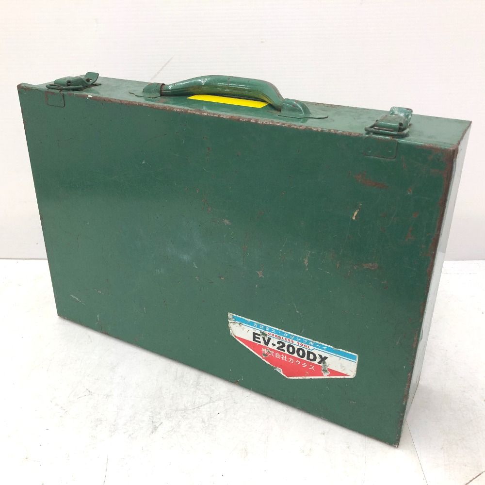  CACTUS 12 V Ni-Cd コードレス電動油圧式圧着工具 クリンプボーイ 圧着範囲14～200 mm 2 ケース 充電器 バッテリ セット EV-200 DX その他 電動工具 エア工具