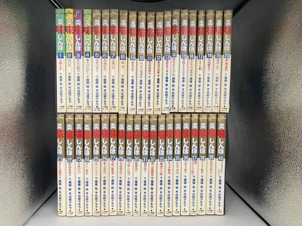 ジャンク 1～75巻セット 美味しんぼ 花咲アキラ BIGCOMICS 8巻裏表紙水
