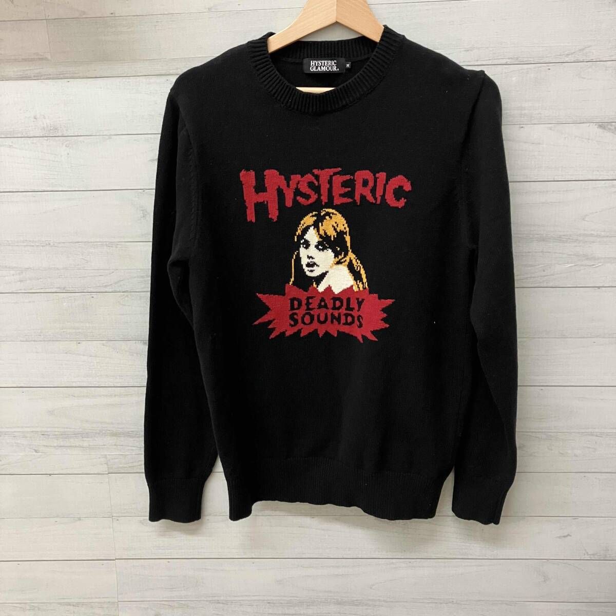 y2k❤️00s HYSTERIC GLAMOUR ヒスガール ロゴ ニット HYSTERIC GLAMOUR（ヒステリックグラマー） 未使用品 HYSTERIC GLAMOUR