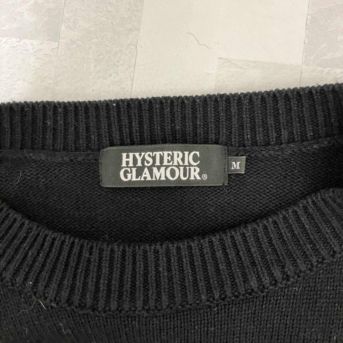 HYSTERIC GLAMOUR ヒステリックグラマー ニット DEADLY SOUNDS編込 