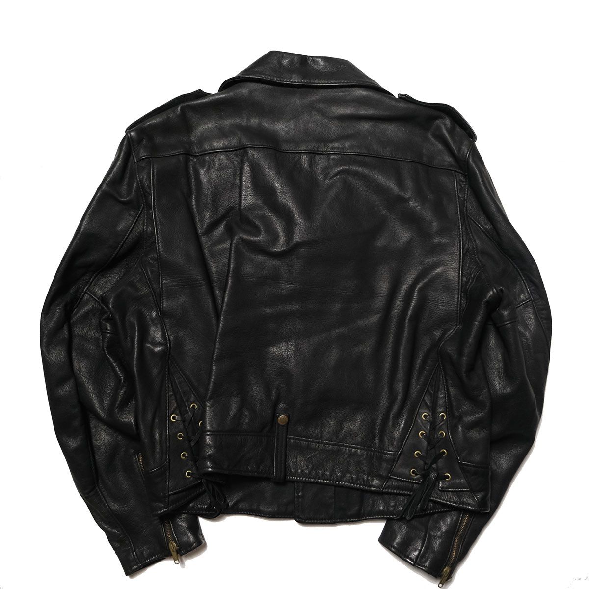 80's 90's USA製 ダナキャラン DKNY ダブル ライダース ジャケット (XL