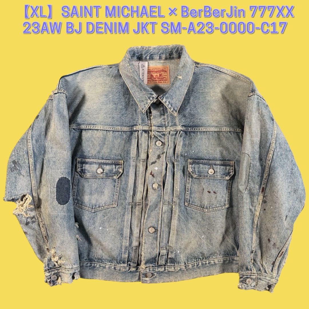 SAINT MICHAEL × BerBerJin 777XX 23AW BJ DENIM JKT SM-A23-0000-C17