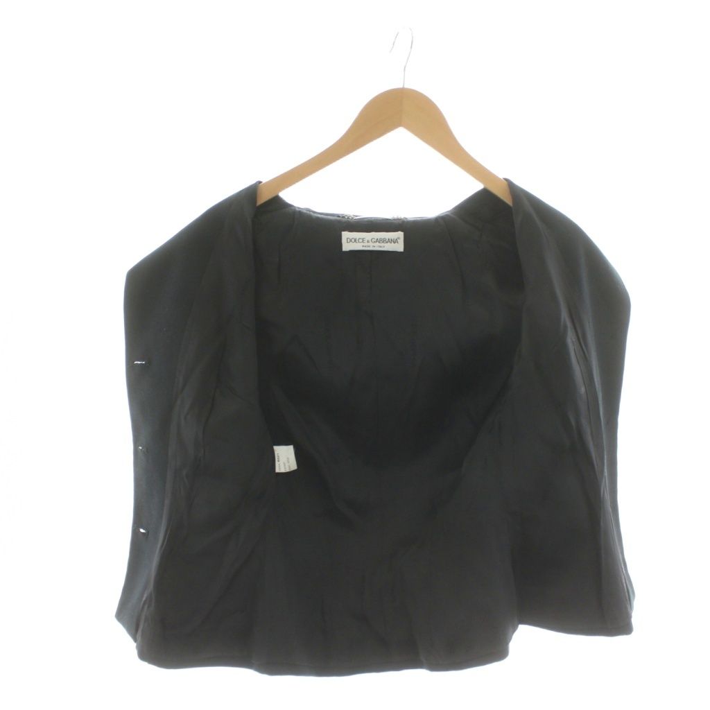ドルチェ&ガッバーナ ドルガバ DOLCE&GABBANA ジャケット 半袖 黒  