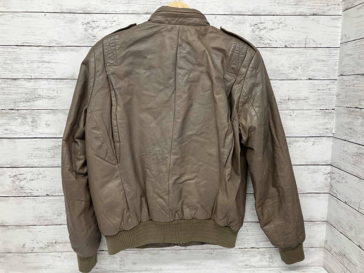 チ*ズ様 Schott ウールジャケット サイズ38 カーキ SCHOTT／レザージャケット／カーキ／ブラウン／フード収納／サイズ38