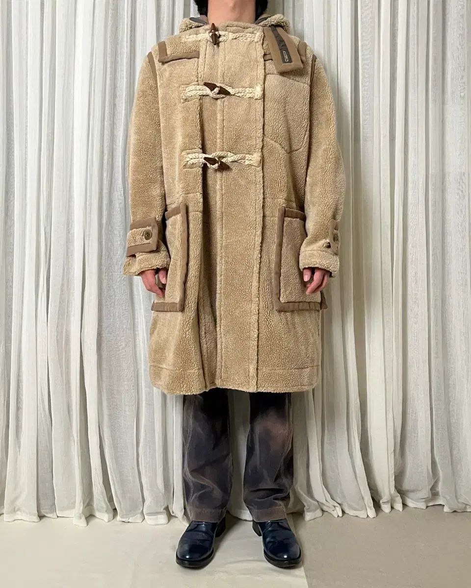 サカイ シェルパ フリース ダッフルコート sacai men ファーコート