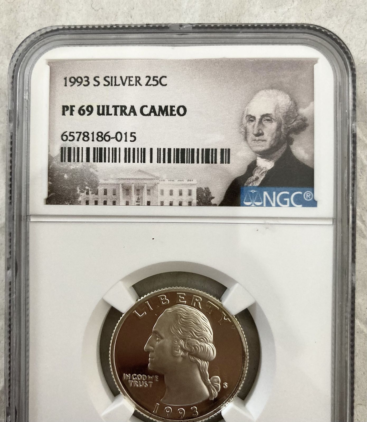 NGC準最高鑑定☆1993年ワシントン大統領25セント銀貨☆PF69UC - メルカリ