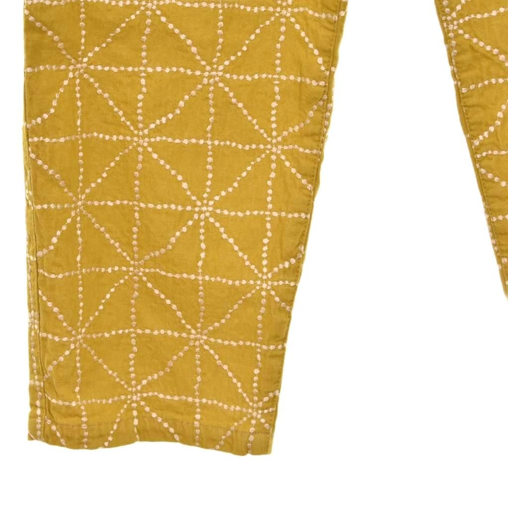 キャピタル kapital 8ozカラーデニム FOLK-DOJO刺繍 イージーパンツ 1