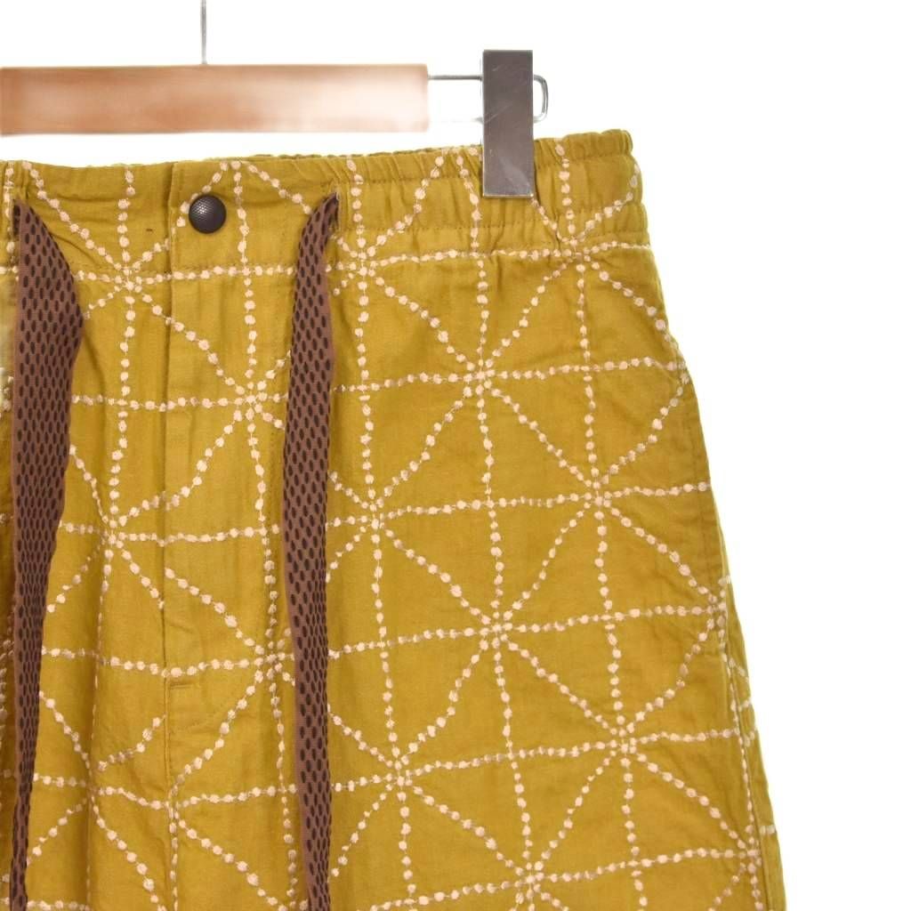 キャピタル kapital 8ozカラーデニム FOLK-DOJO刺繍 イージーパンツ 1