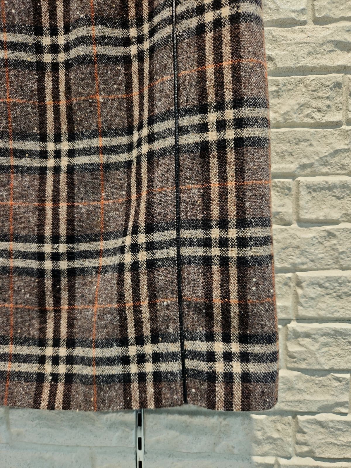 Burberry＊カシミヤ混ツイードノバチェックフリンジスカート BURBERRY LONDON バーバリー ノバチェック ツイードスカート カシミヤ