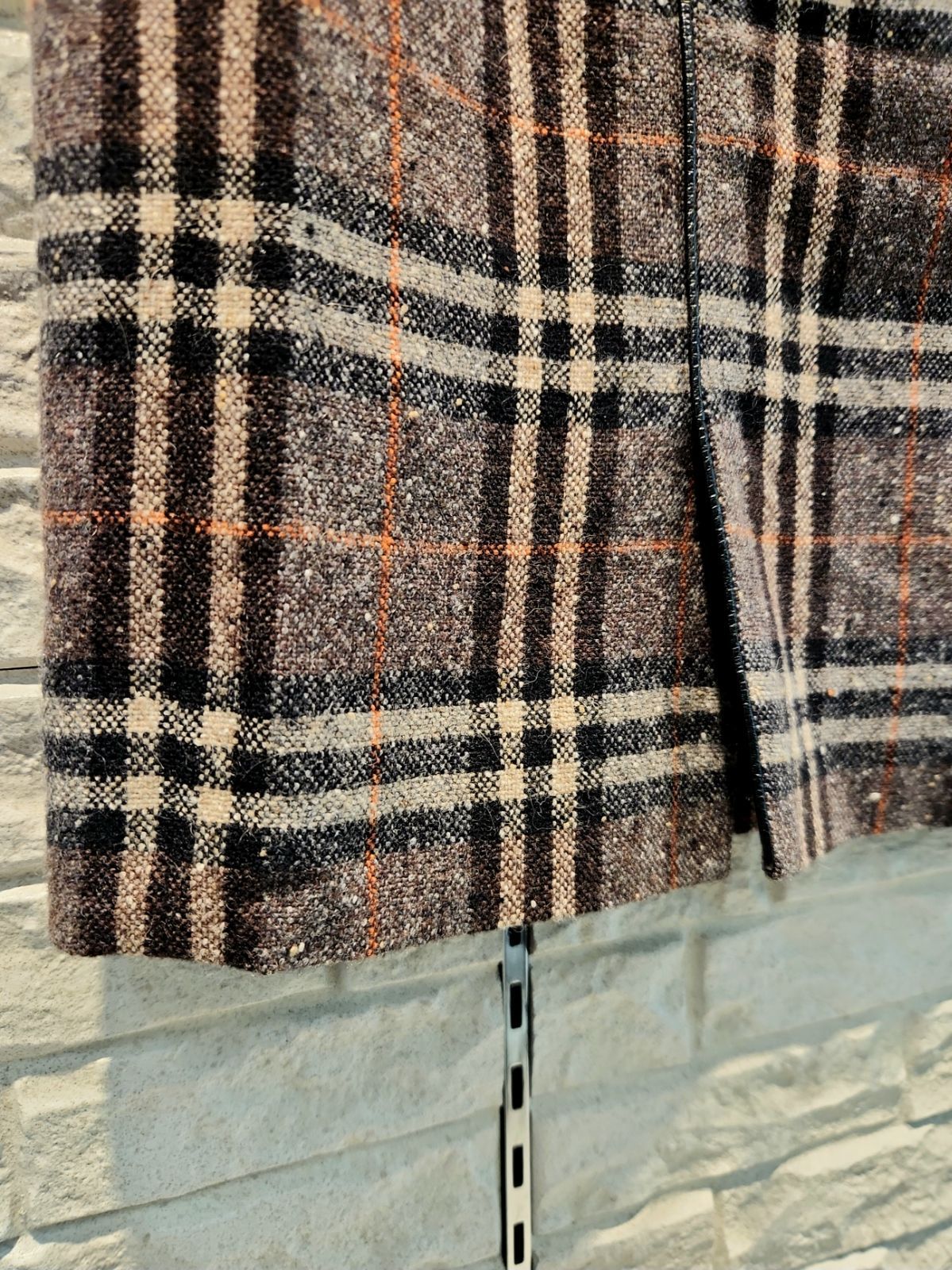 BURBERRY LONDON バーバリー ノバチェック ツイードスカート カシミヤ