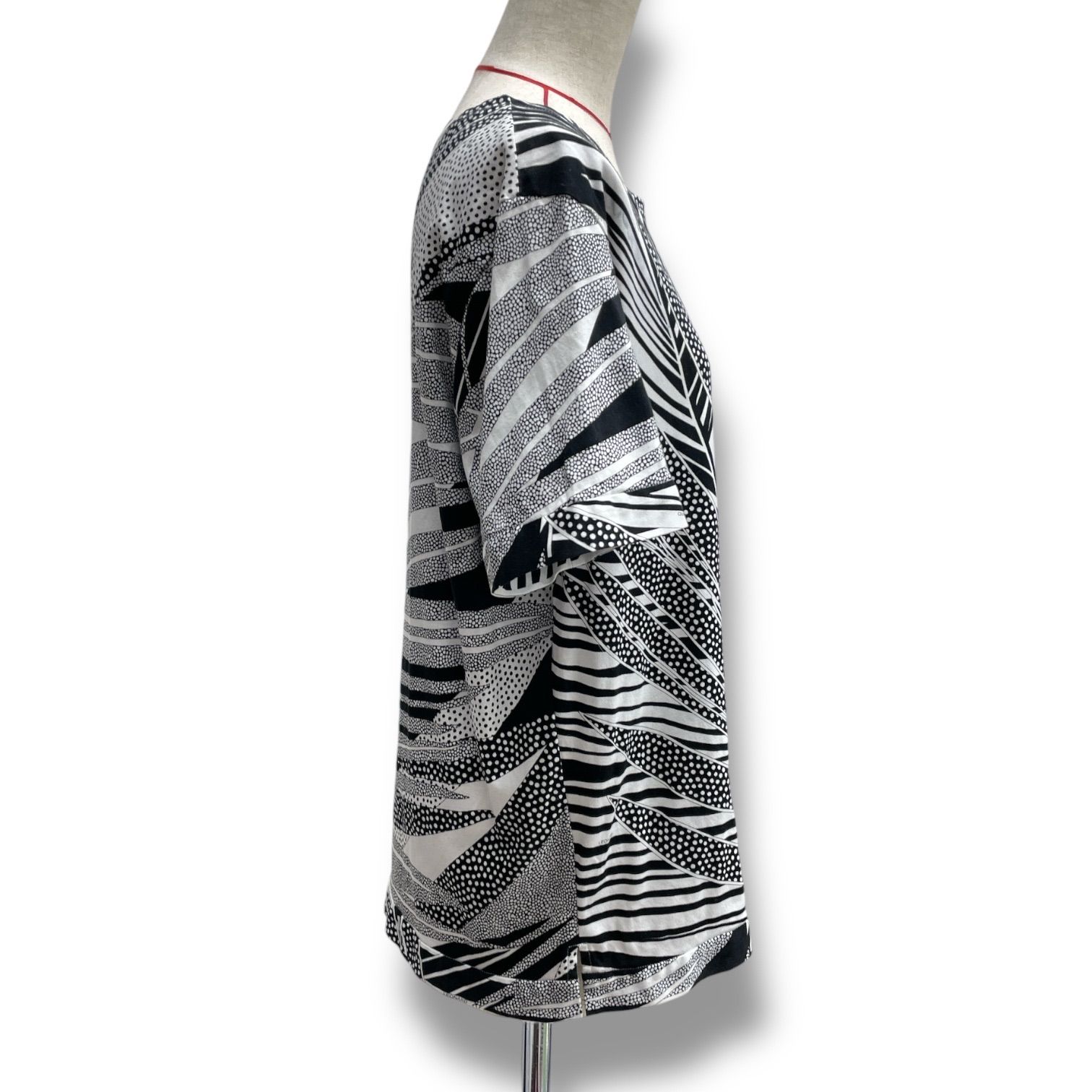 LEONARD SPORT レオナール ドット柄 カットソー 半袖 トップス 総柄