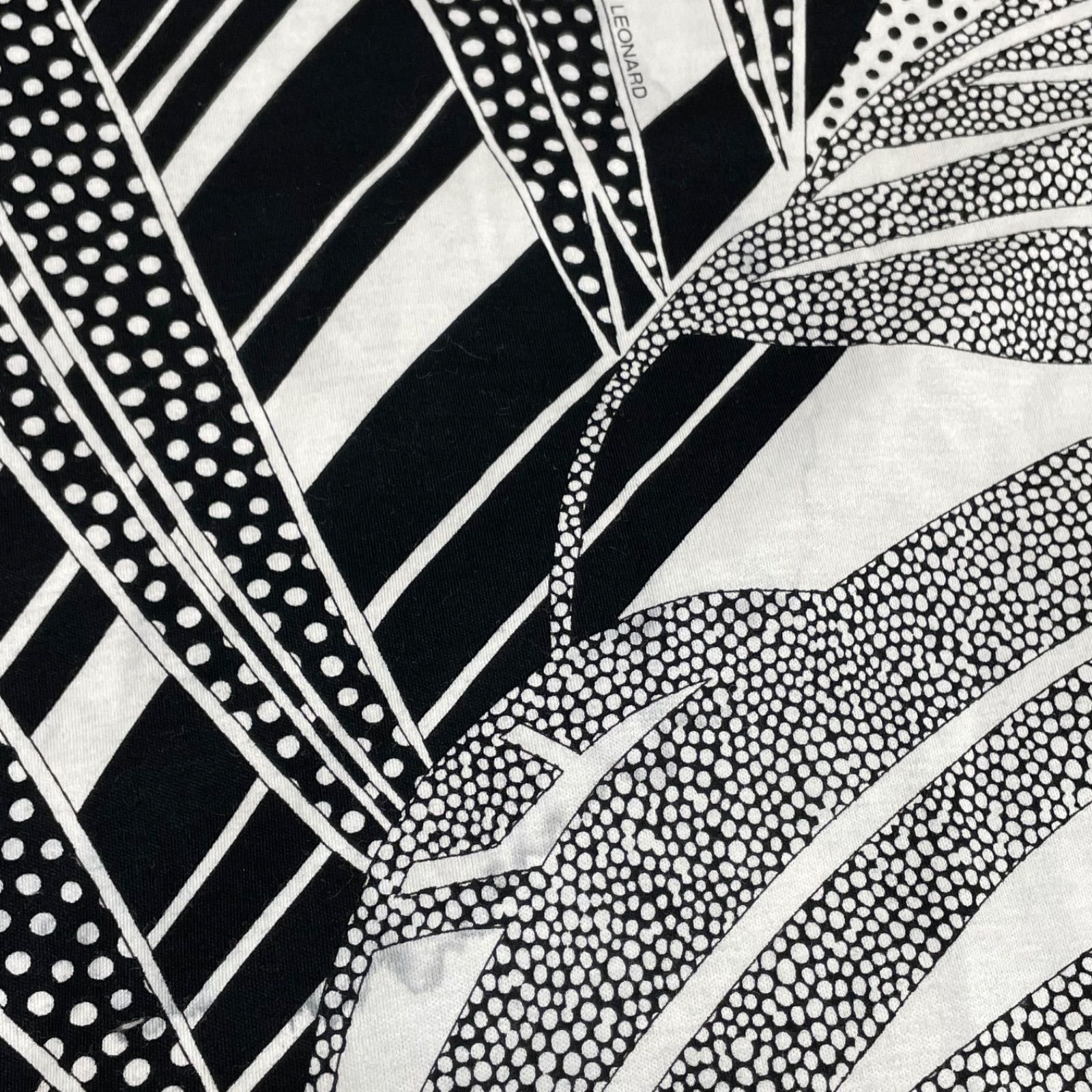 LEONARD SPORT レオナール ドット柄 カットソー 半袖 トップス 総柄