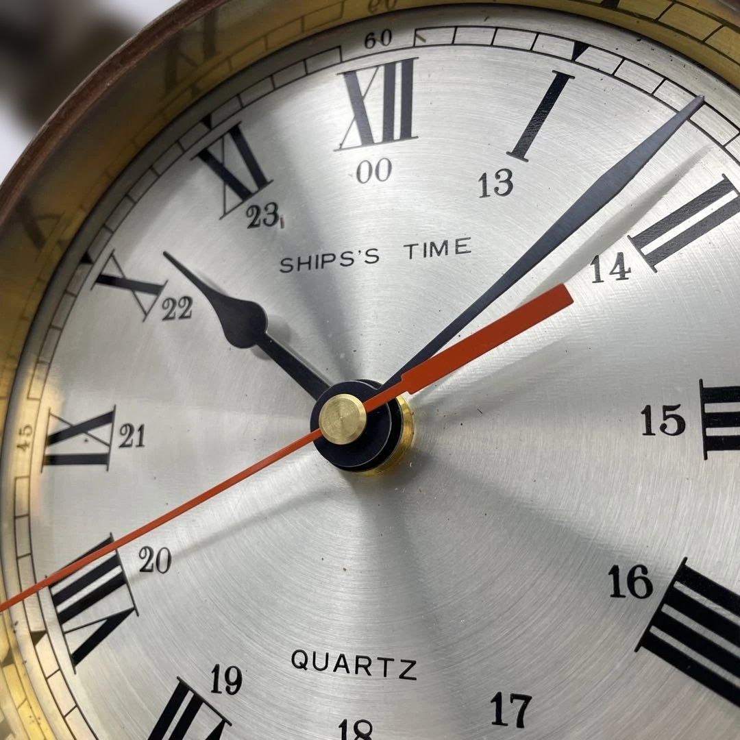 船舶用デザイン時計 掛け時計 2個セット 船舶時計 SHIPS'S TIME