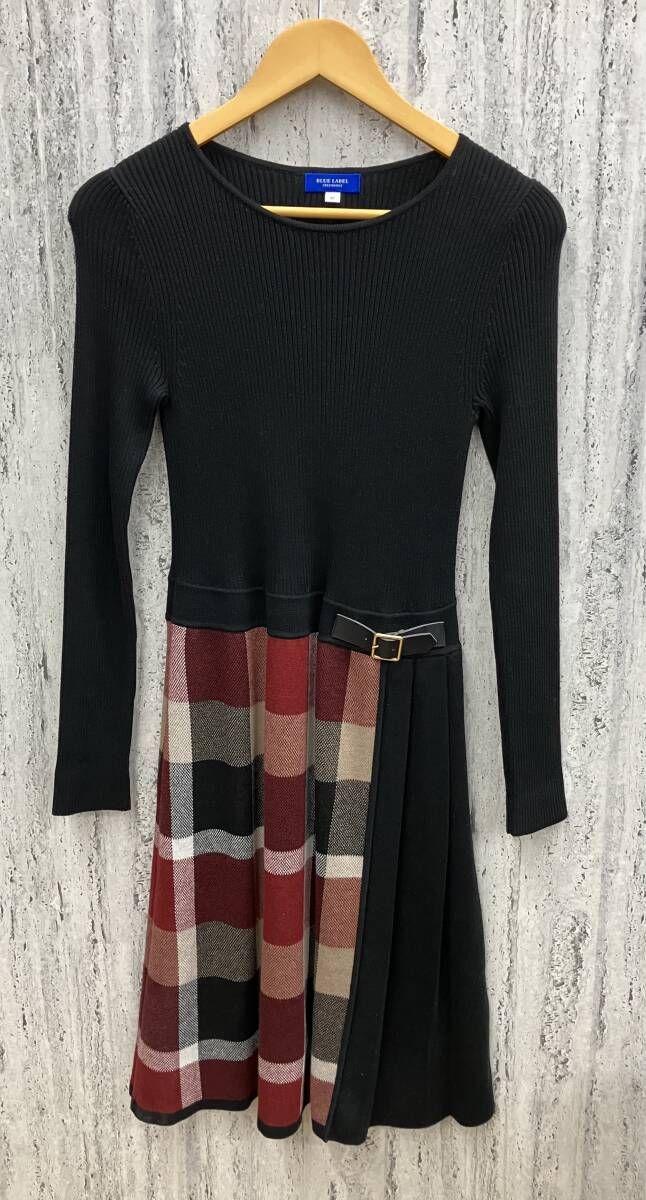 ブルーレーベルクレストブリッジ ロングワンピース 一部店舗限定】ベーシック裏毛フードワンピース | ブルーレーベル