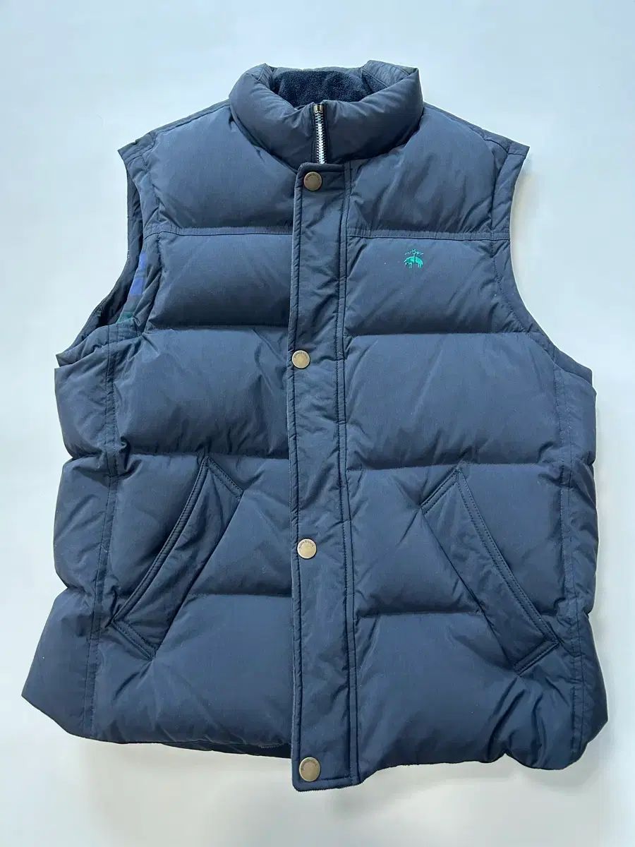 ブルックスブラザーズ ネイビー ダウン ベスト m - メルカリ