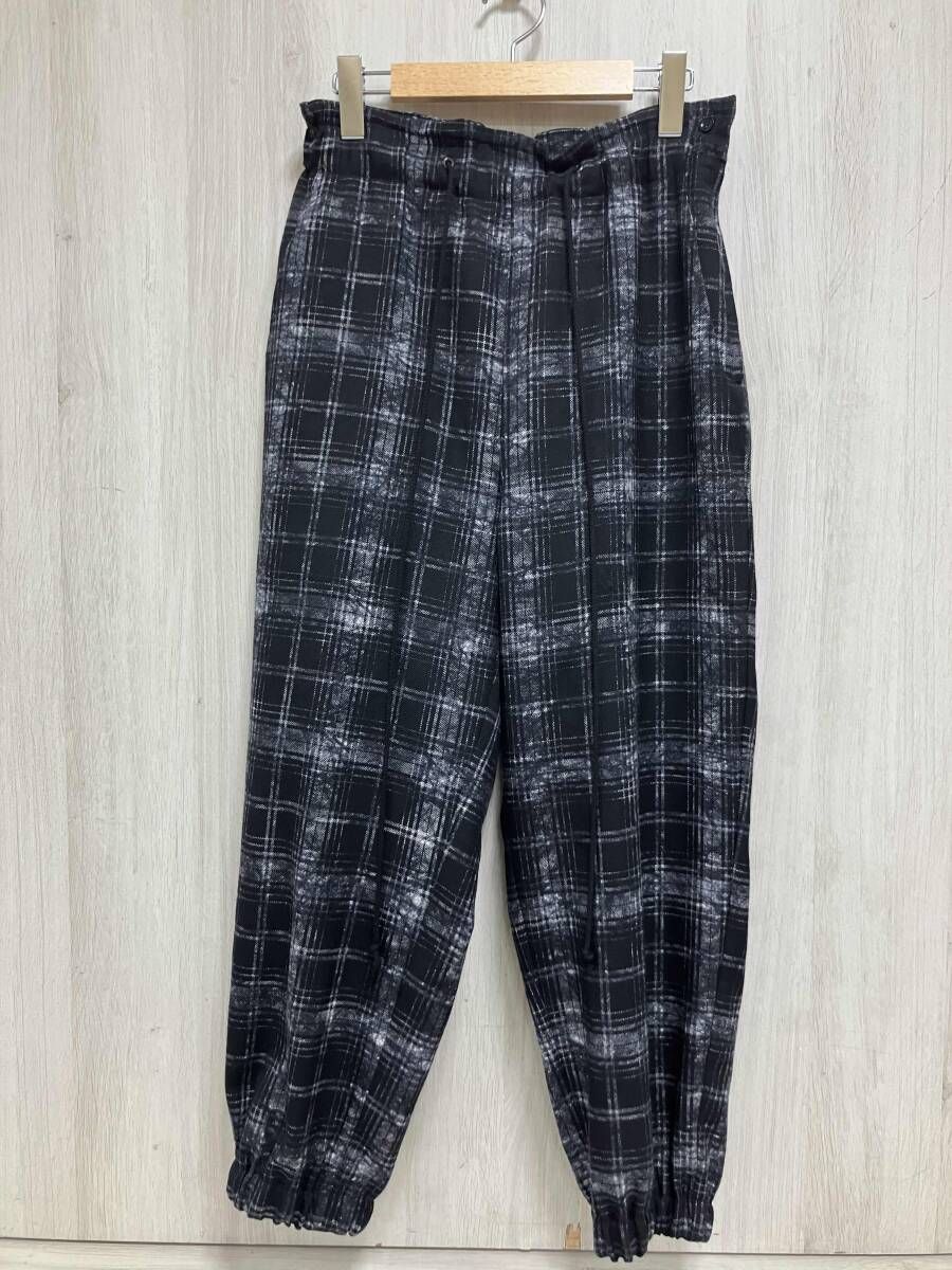 Y’s/ワイズ/ロングパンツ/YX-P01-111/ヨウジヤマモト/カードウールチェック・アンイーブン/size 1
