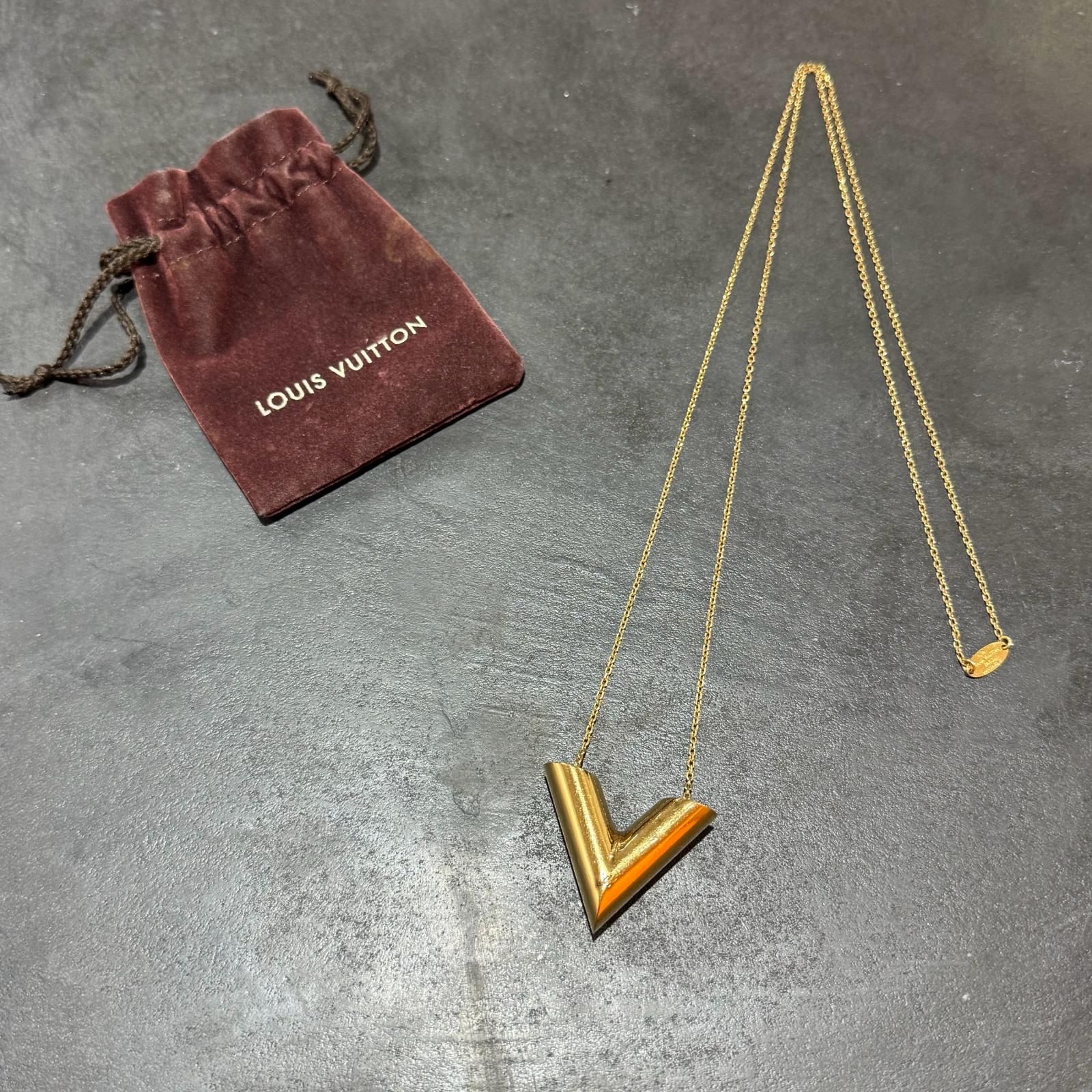 LOUIS VUITTON エッセンシャル V PM ネックレス ルイ・ヴィトン MP1465