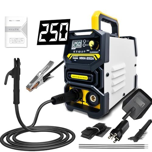 職人監修シリーズ ＭMA-250 A溶接機 250 A 60%使用率 アーク溶接 MMA TIG 一台二役 100 V|200 V兼用 IGBTインバーター ホットスタート 被覆アーク溶接 手棒溶接 コンパクト 小型 ミニ 初心者使用 家庭用 aac 78 b 7