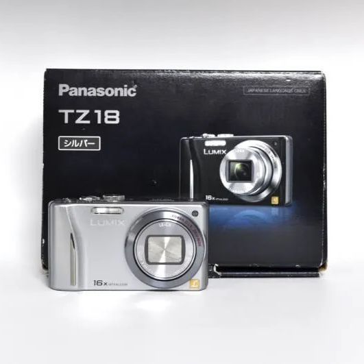 【動作ＯＫ】Panasonic LUMIX DMC-TZ18 シルバー コンパクトデジタルカメラ