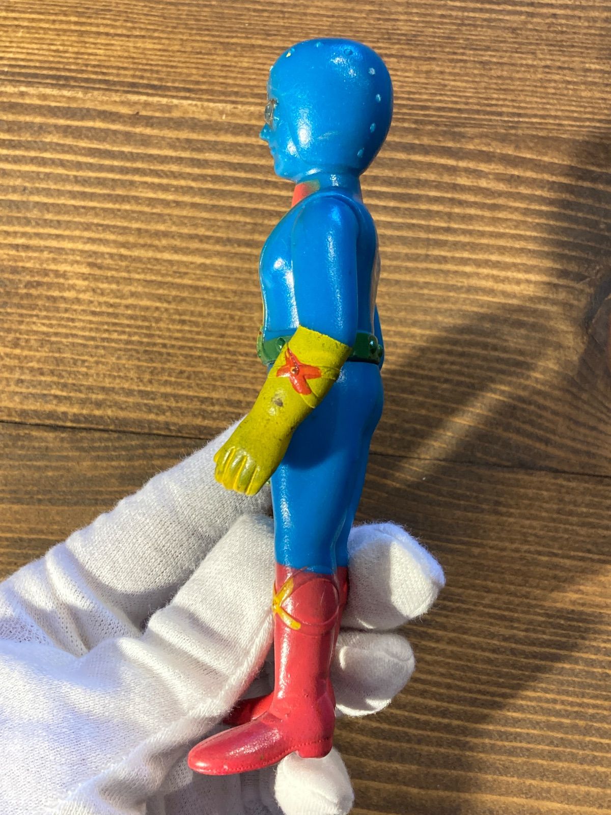 MP063) ポピー ダイヤモンドアイ ロボット刑事 石取れ 記名有り 昭和