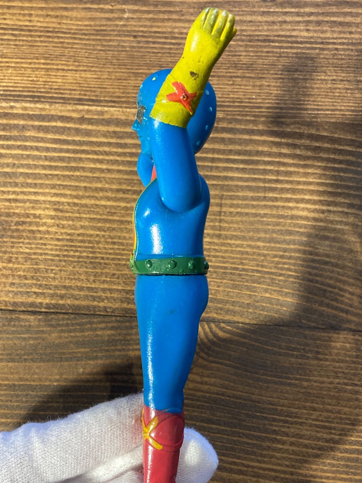 MP063) ポピー ダイヤモンドアイ ロボット刑事 石取れ 記名有り 昭和