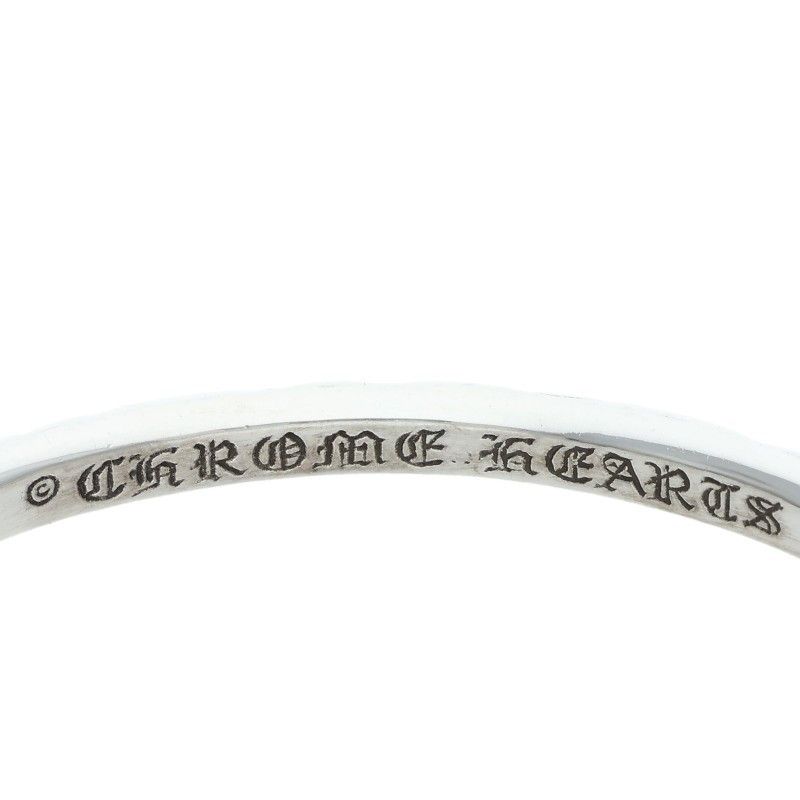 クロムハーツ スクロールバンドシルバーブレスレット　鑑定済み クロムハーツ BANGLE SCROLL/スクロールバンド シルバーブレスレット