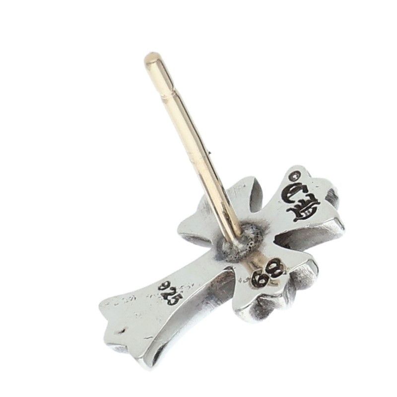 クロムハーツシルバーCH CRSS 2 FAT/CHクロスファットスタッド クロムハーツ CH CRSS 2 FAT/CHクロスファットスタッド シルバーピアス