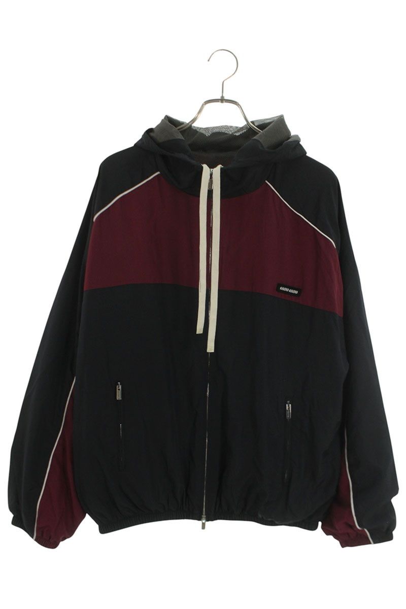 ミュウミュウ ML1220 テクニカルシルクジップブルゾン レディース 42