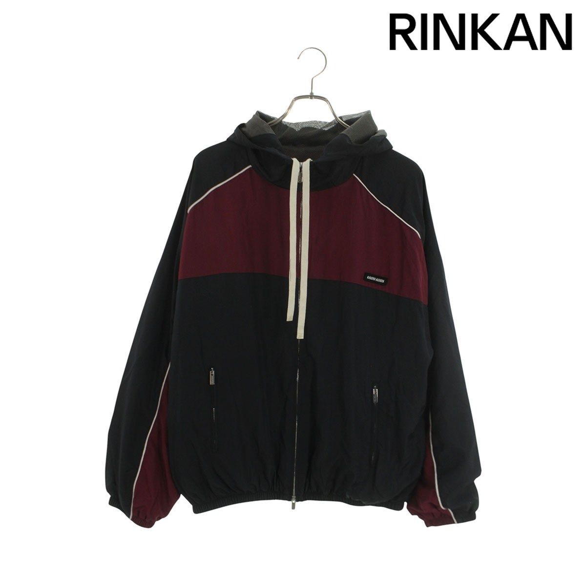 ミュウミュウ ML1220 テクニカルシルクジップブルゾン レディース 42