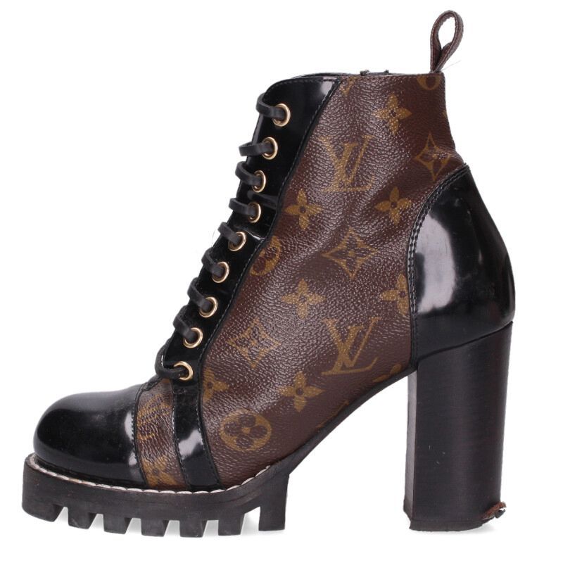 ルイヴィトン スタートレイル モノグラムアンクルブーツ レディース