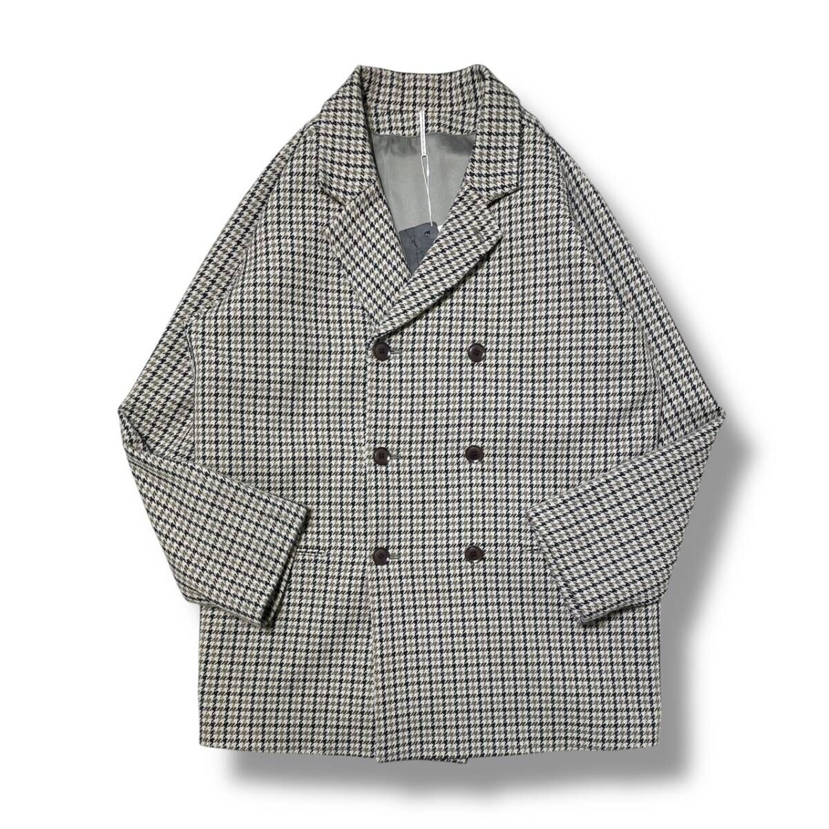 M'S BRAQUE 千鳥柄ダブルジャケット SIZE:38 エムズブラック - メルカリ