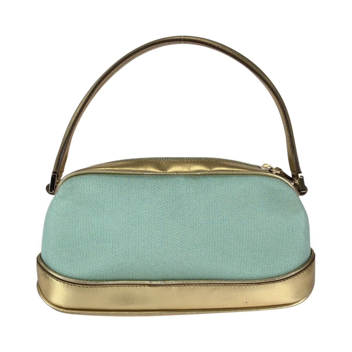 美品 GUCCI グッチ グリーン ゴールド キャンバス/レザー 039 1133