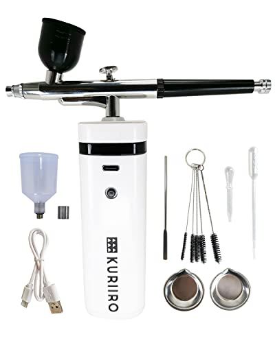 kuriiro エアブラシ 充電式 エアーブラシ コンプレッサー プラモデル ガンダムマーカー 0.3 mm krs 1 2025年版 彡 9131 dd 56