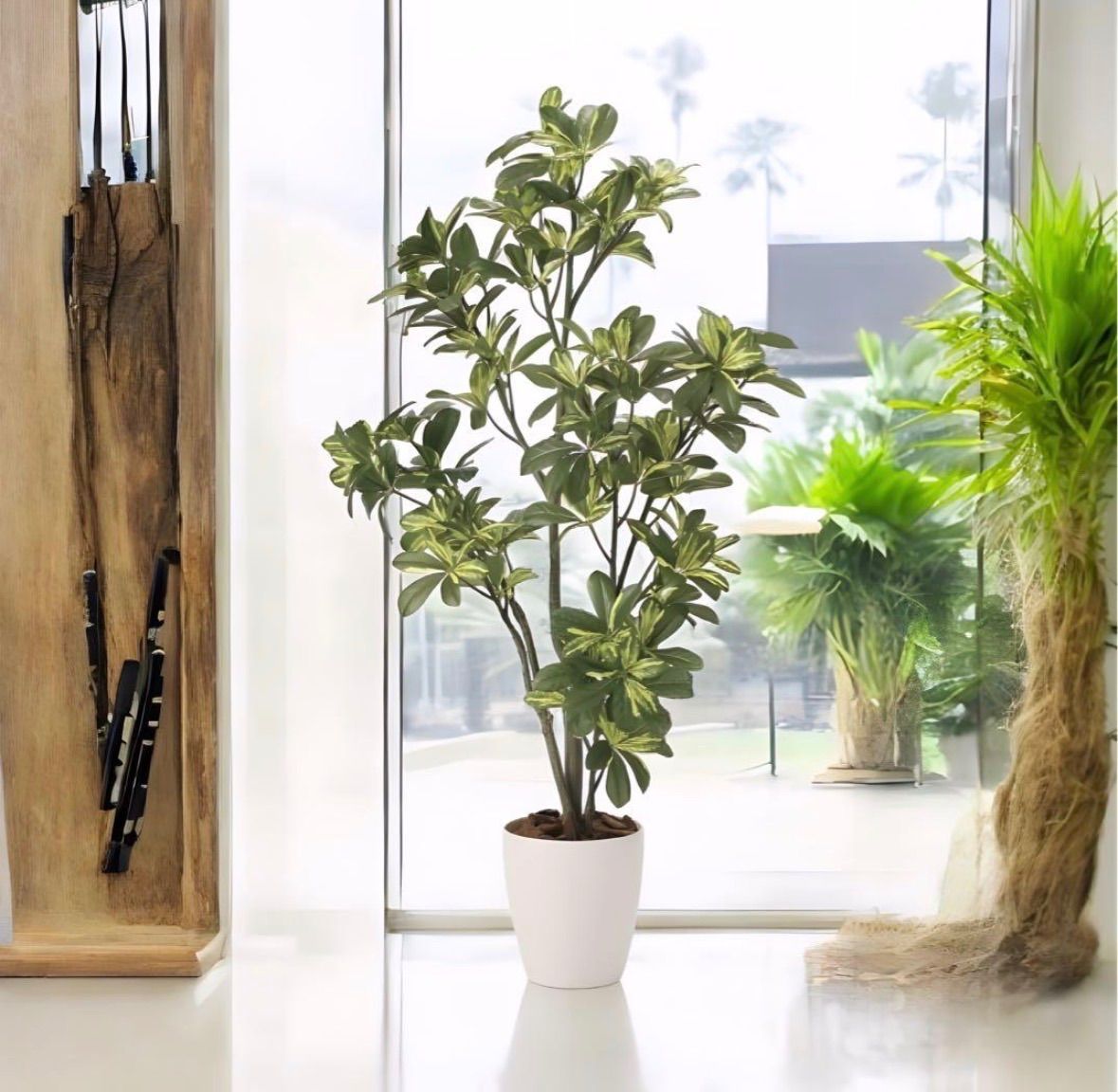 光触媒　人工観葉植物　ウォールグリーン　フェイクグリーン　シェフレラアレンジＲ 光触媒 人工観葉植物 ウォールグリーン フェイクグリーン シェフレラ