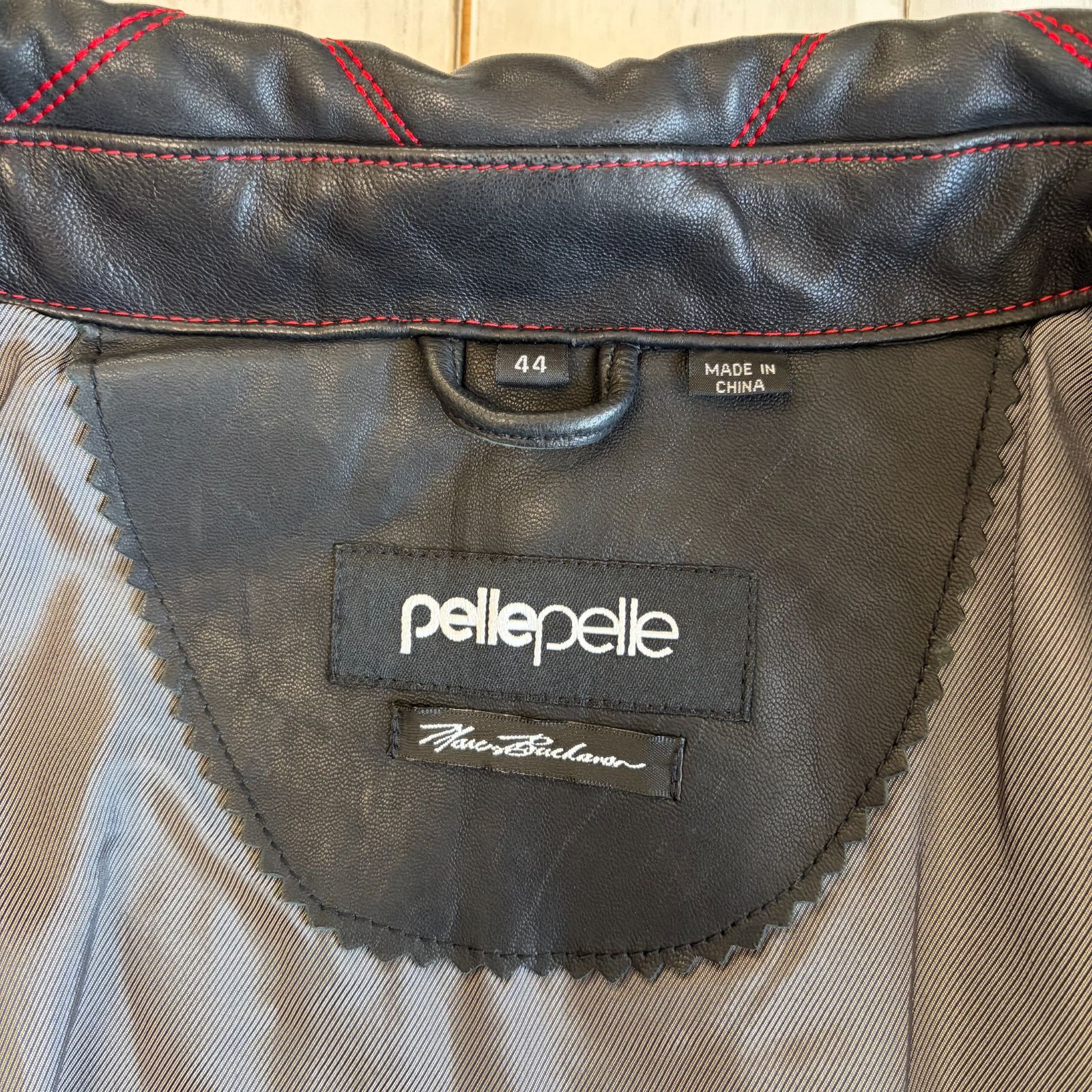 Pelle Pelle ペレペレ レザージャケット 刺繍 総柄 スタジャン
