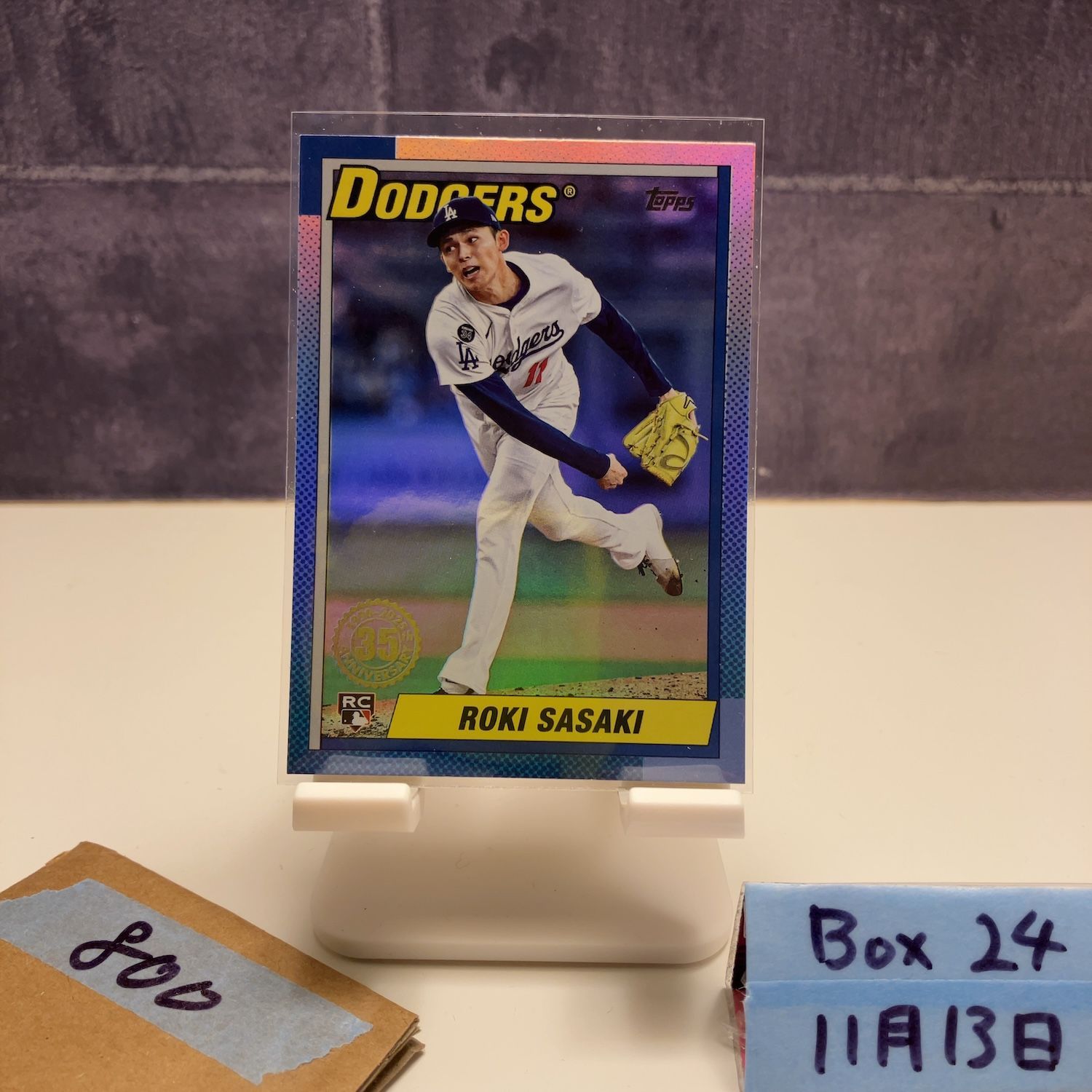 2024 Topps 佐々木朗希 Roki Sasaki ロサンゼルスドジャース 35th